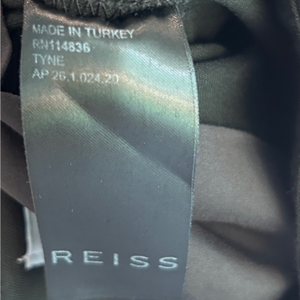 Reiss Tyne Black Skinny Zip Ankle Dress Pants - Picture 10 of 11